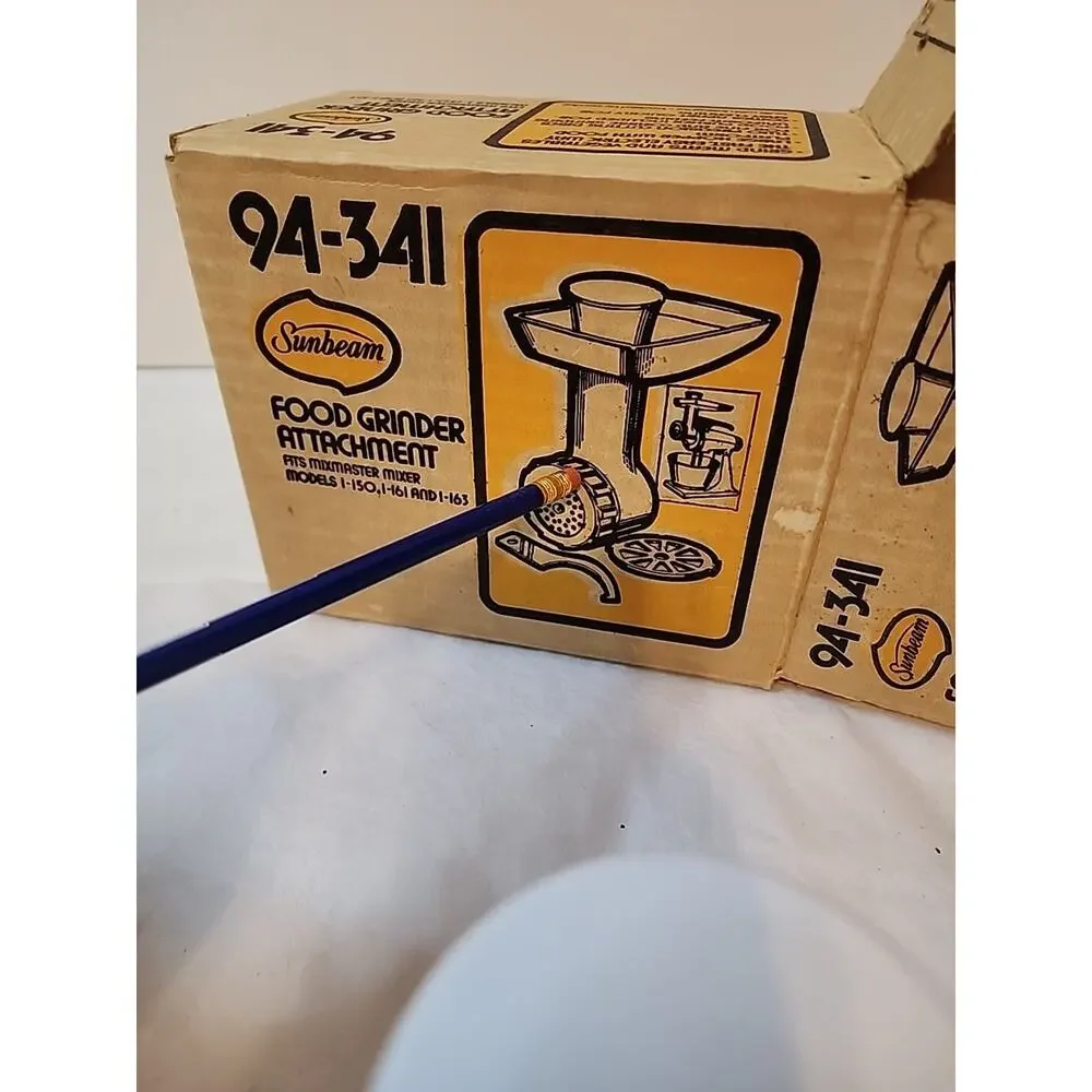 Sunbeam 94-341 Food Grinder Attachment for Mixmaster Mixer for Incomplete